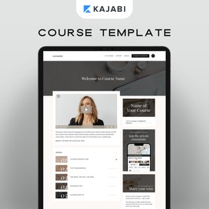 Kajabi Course Template | Kajabi Product Template with Course Thumbnails | Product Theme for Coaches & Course Creators | Kajabi Template