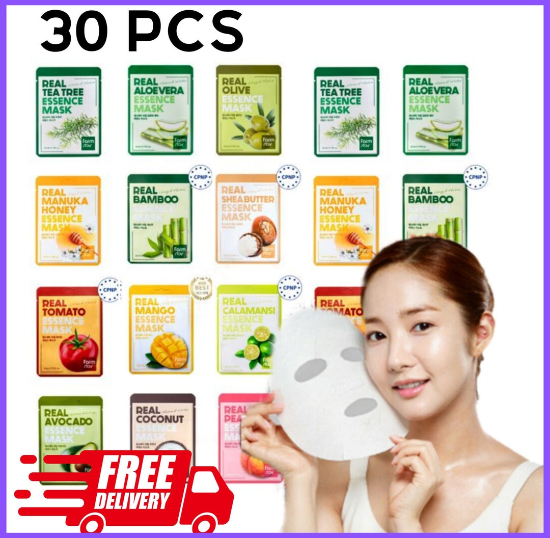30 Sheet Mask Box Korean Face Sheet Masks for All Skin Types Etsy