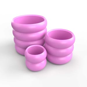 Bubble Design Plant Pot Mold Set