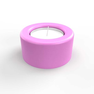 60mm Curved Chimney Tealight Holder Mold