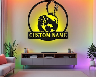 Skunk Xing Sign Aluminum 12