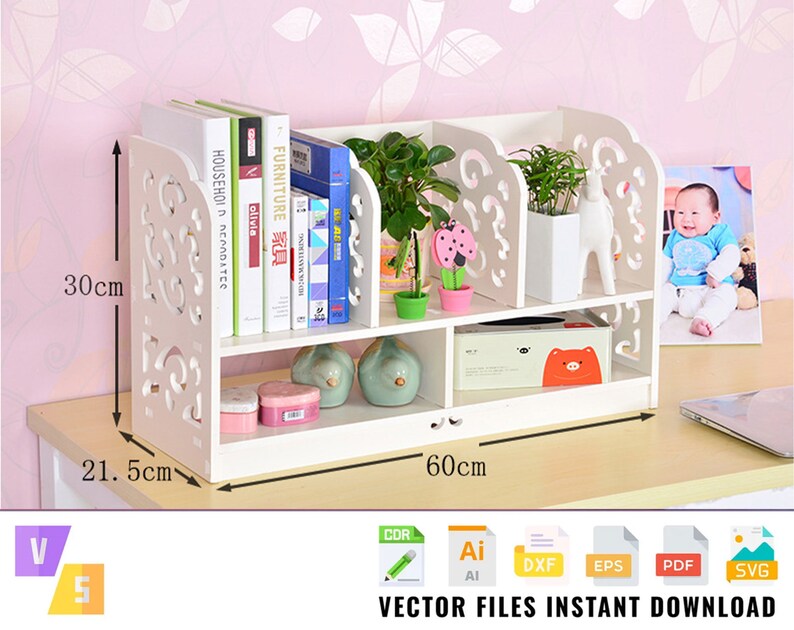 Desktop Organizer Multifunction Desktop Storage Rack Bookcase Etsy