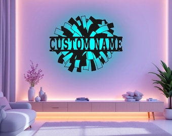 カスタムポールダンスメダルホルダーLEDライト、パーソナライズされたポールダンサーの名前のメダルハンガー、ポールダンスメダルディスプレイ賞サイン、ポールダンサー