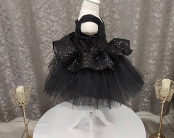 Kıds Black Dress Black Evining Gown Party Wear Girl Dress Kıds Black Dress Black Evining Gown Party Wear Girl Dress