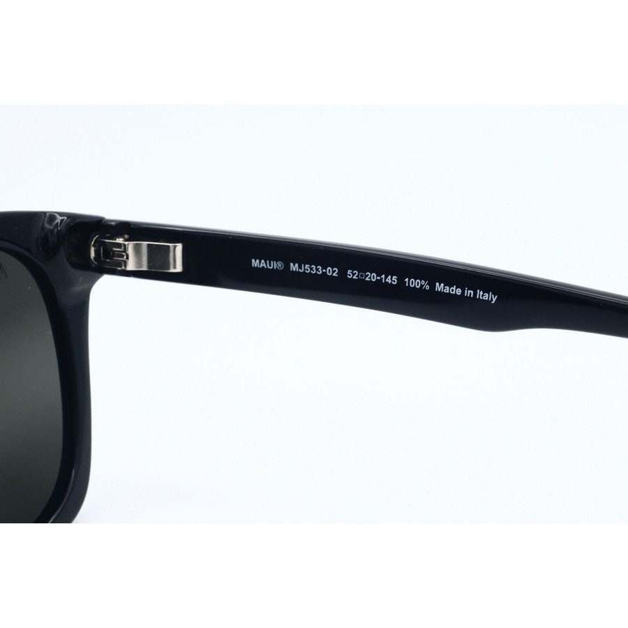 Maui Jim Shave Ice MJ 533-02 Black Sunglasses Gray Polarized - Etsy
