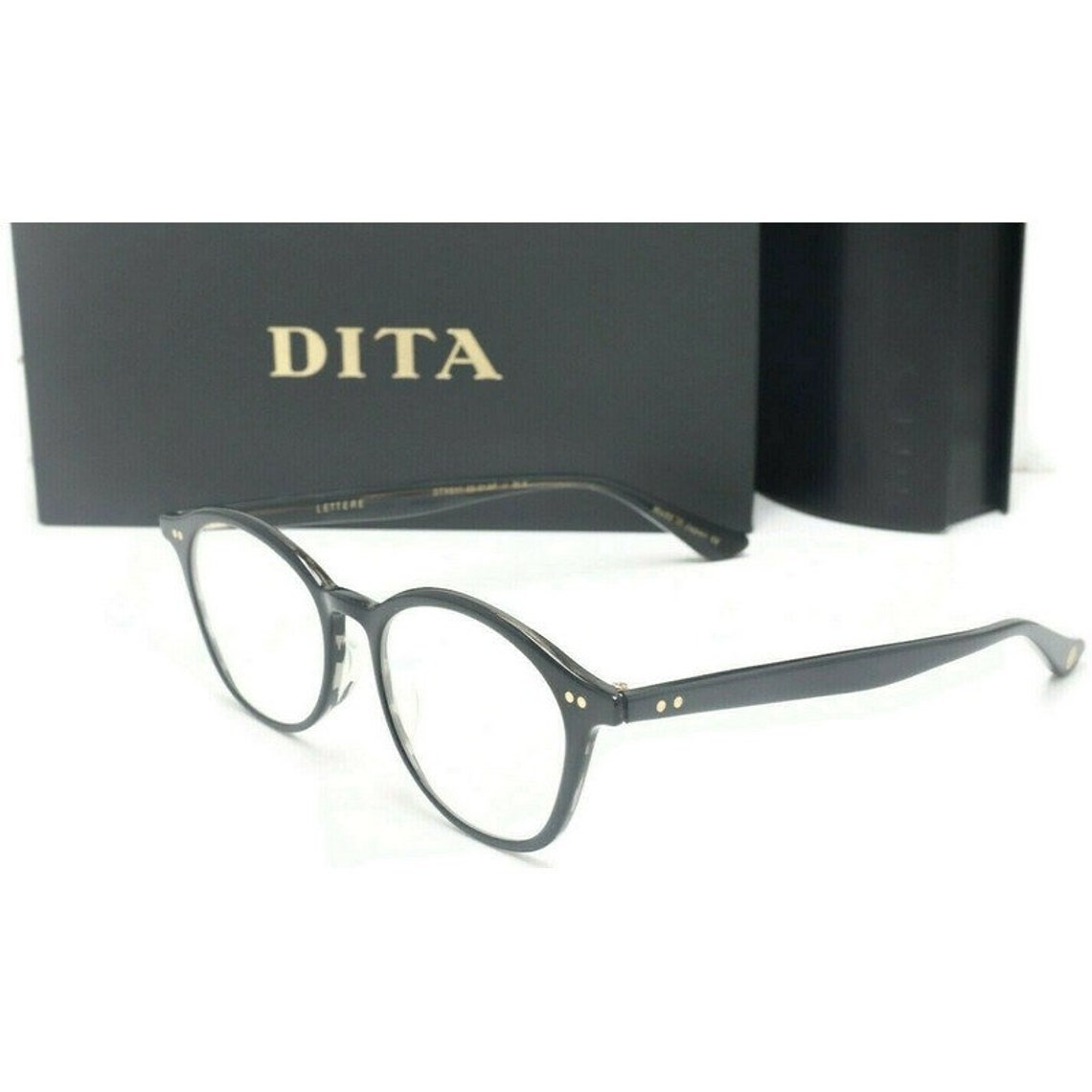 Dita Lettere DTX-511-A Oval Black Eyeglasses Demo Lenses 49mm | Etsy