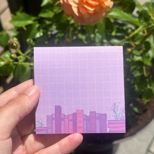 Purple Bookish Post-It Notes