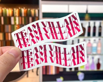 Team Villain Bookish Vinyl Sticker