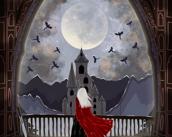 The Lost Queen Art Print - Digital Download, Printable Bookish Art