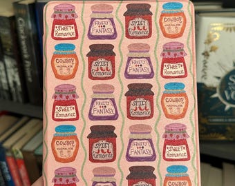 Bookish Jams Kindle Paperwhite Case With Clear Back And Hand Strap