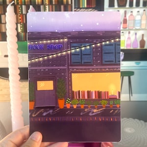 Bookshop Under The Stars Die Cut Kindle E-Reader Sticker Insert