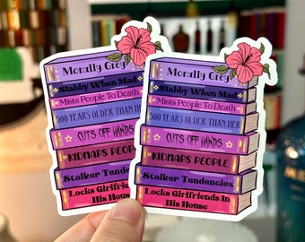 架空の男性とその問題 ビニールステッカー | Bookish ステッカー