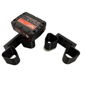 2-way holder Milwaukee battery 12V