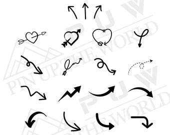 Pfeil SVG Bundle - gekreuzte Pfeile, Kreispfeile, digitale Schnittdateien für Cricut