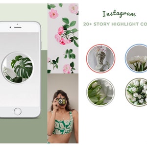 Boho Chic Instagram Highlight Covers: Floral Icons (Digital Download)