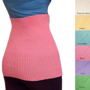 Tummy band 100% MERINO WOOL belly kidney waist warmer pregnant women men knitted haramaki sport