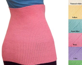 Fascia addominale 100% LANA MERINO scaldamuscoli pancia reni vita donne incinte uomo maglia haramaki sport