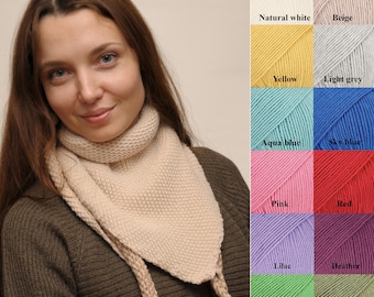 Baktus - Adulto - Bufanda de punto 100% lana merino unisex para hombre y mujer, muy suave y cálida, para el cuello, con bucle, para invierno