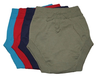 Windelüberhose - Erwachsene -100% Merinowolle Männer Frauen Erwachsene Soaker Tuch Windelüberhose Slips stricken Erwachsene Windelüberhose handgemachte gestrickte Shorts