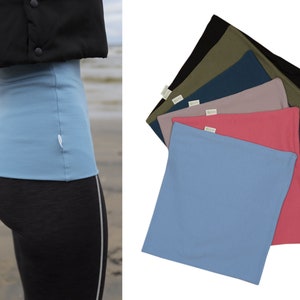 Tummy band 100% MERINO WOOL belly kidney waist warmer pregnant women men haramaki two-layered double sport