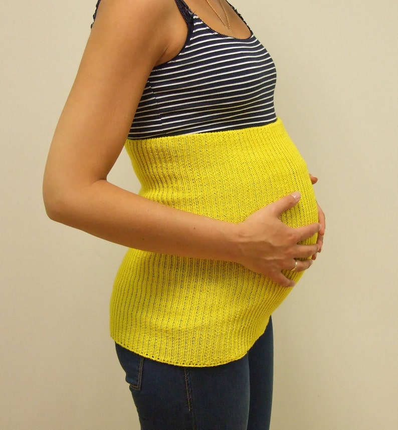 Tummy band 100% MERINO WOOL belly kidney waist warmer pregnant women men knitted haramaki sport image 4
