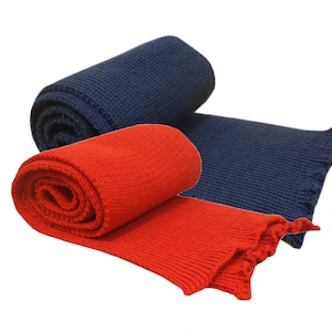 Scarf - Adult  - 100% merino wool knitted unisex men women super soft and warm neck warmer neckwarmer knit winter sport