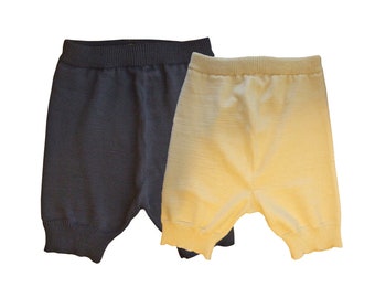 Shorts - Erwachsene -100% MERINOWOLLE Herren Damen Erwachsenentuch Unterhose Unterhose Unterhose Unterhose Überhose Überhose Überhose Überhose Überhose - handgestrickt