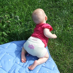 Soaker - S, M, L - SUMMER DESIGN  100% merino wool baby diaper nappy cover briefs pants hand made knit knitted baby cloth diaper cover short