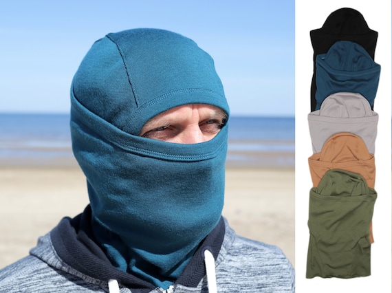 Full Face Cover Balaclava - Adult - 100% MERINO WOOL Women 