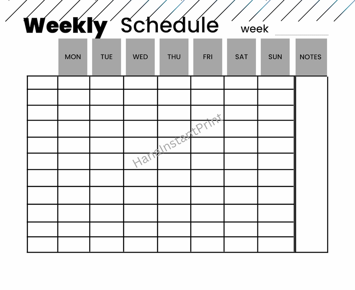 printable-weekly-schedule-undated-weekly-planner-instant-etsy-canada