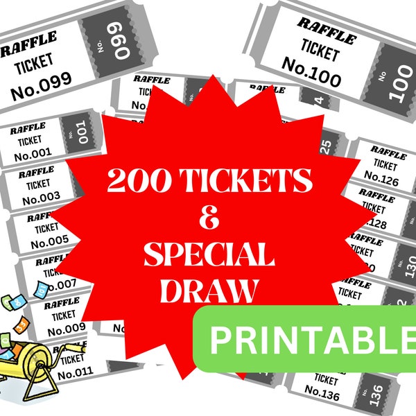 Raffleticket Digital Etsy Raffleticket Digital Etsy
