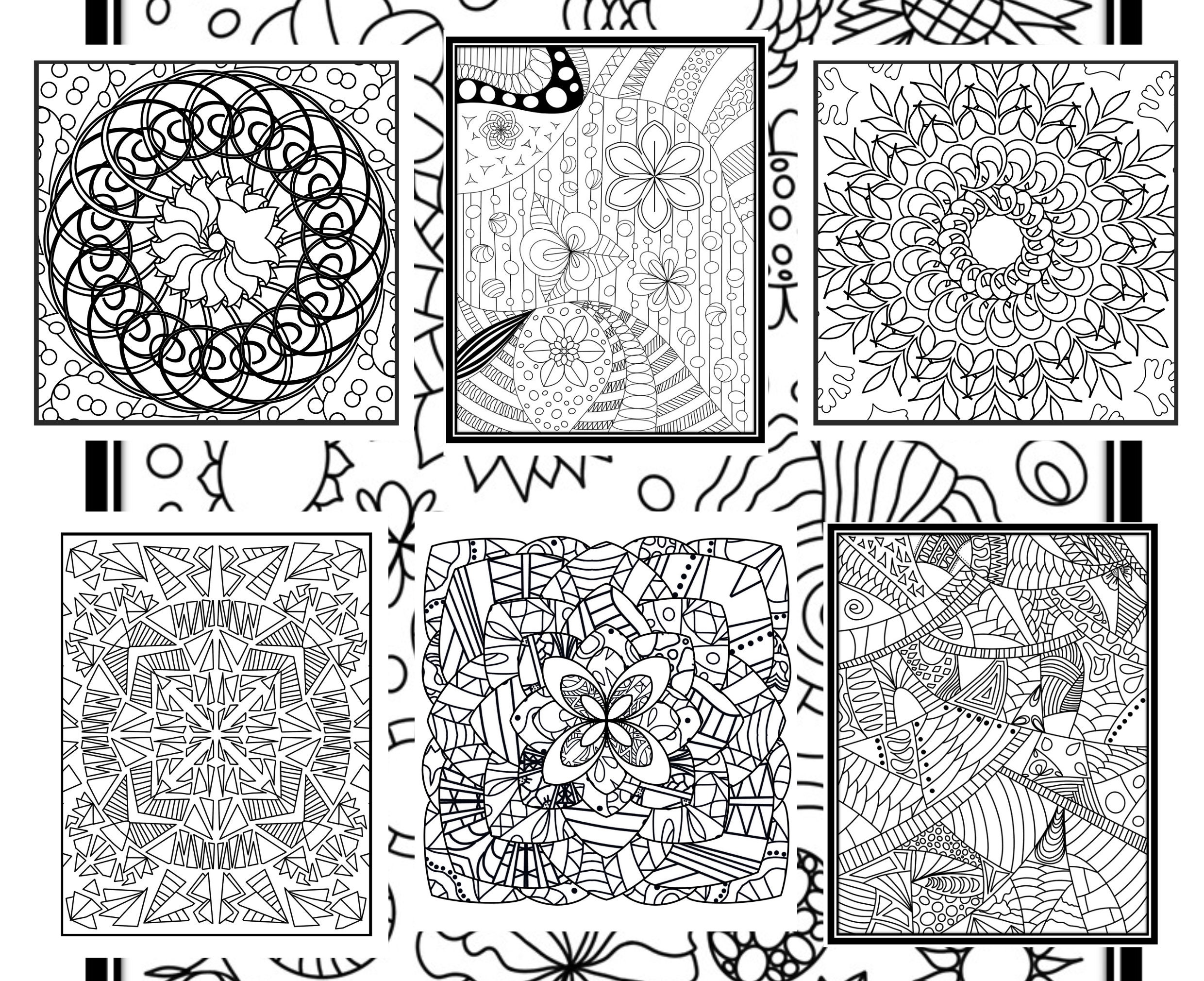 335 Coloring Pages for ADULTS Animals, Unicorn, Geometric, Flower ...