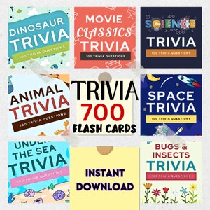700 Trivia Quiz - Ciencia elemental - Juego de trivia - Juego de fiesta - Juego imprimible - Tarjetas didácticas - De 9 a 12 años - Descarga instantánea