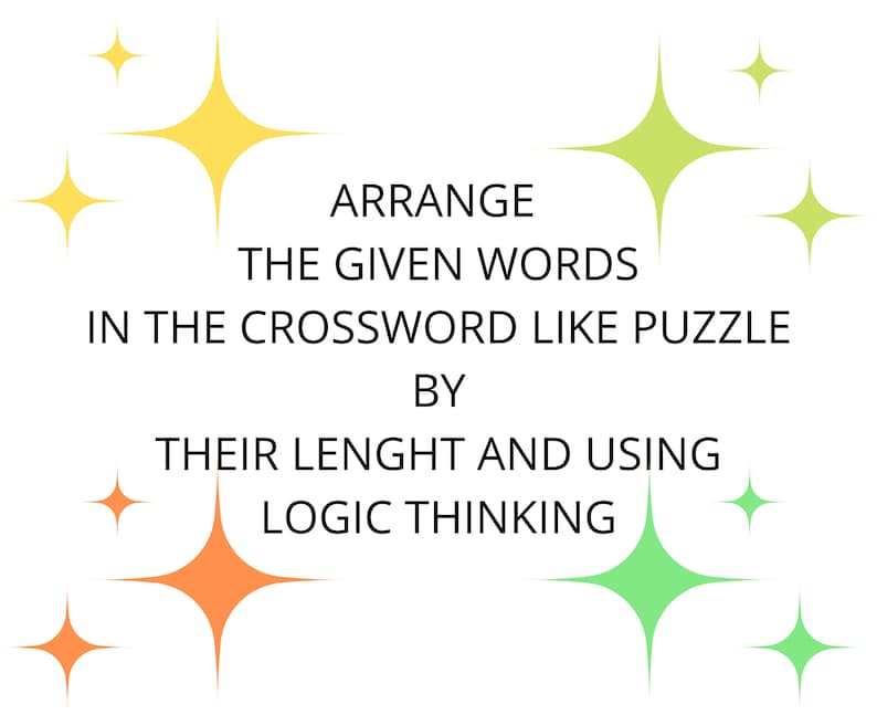 100 Word Fill-ins Puzzles: Printable Inverted Crossword (PDF Download ...