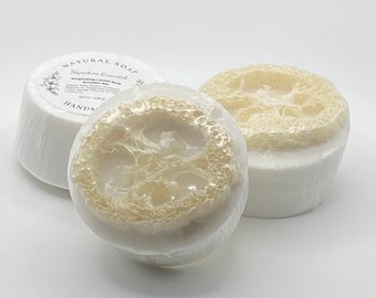 Handmade Loofah Soap, Natural Loofah Soap, Loofah Soap, Luffa Soap, Exfoliating Soap, Skincare