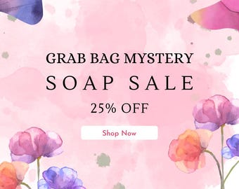 Handmade Soap Grab Bag: Natural Soap Bar Variety Pack