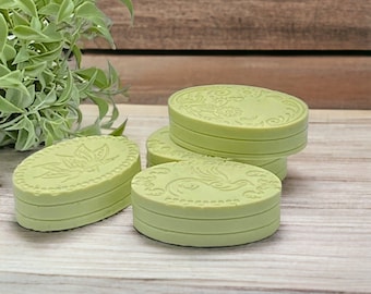 Matcha Green Tea Jasmine Soap Bar: Handmade Vegan Antioxidant Exfoliating Soap
