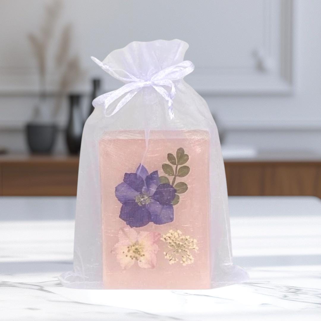 Pressed Flower Soap Bar, Soap Gift, Floral Soap Favors, Natural Soap, Handmade Soap, Best-Selling Soap, Event Soap Gifts