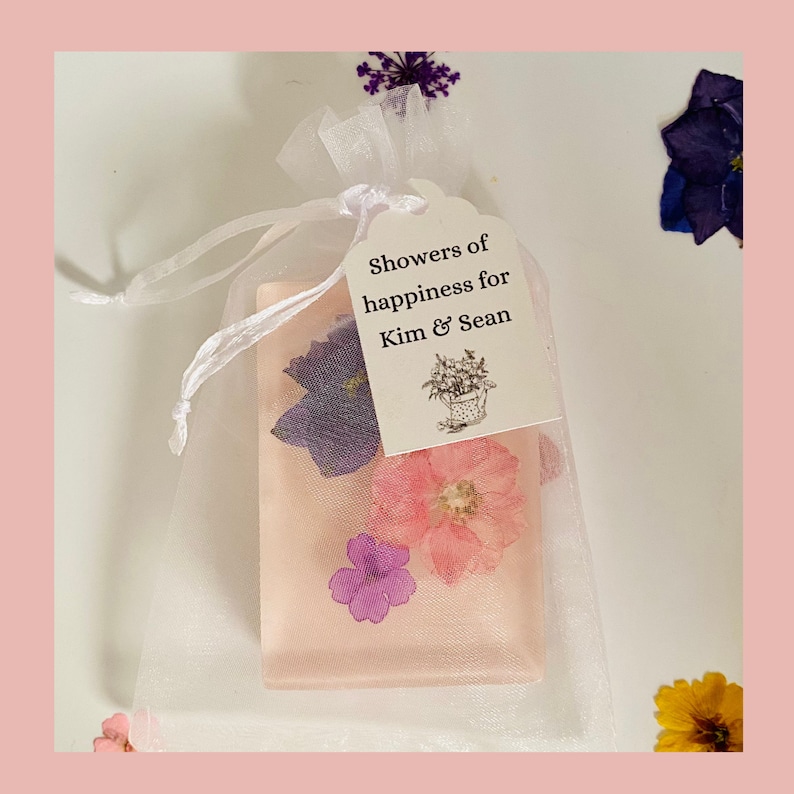 Pressed Flower Soap, Flower Soap, Floral Soap, Gift Soap, Handmade Soap, Bridesmaid Gifts, Bridal Shower Gift, Baby Shower Gift image 9