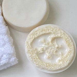 Handmade Loofah Soap Bar: Natural Exfoliating Scrub
