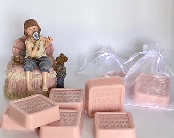 10 Handmade Soap Bars: Natural Unscented Soap for Sensitive Skin