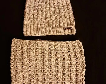 Hand Knitted Hat And Scarf Set