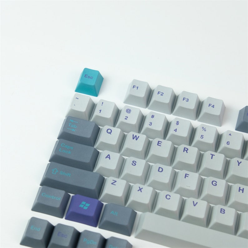 Vintage Gray Keycaps Set Custom Keycaps Mechanical Keyboard Etsy India