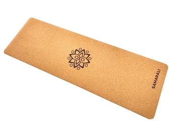 Sun Eclipse Cork Yoga Mat | Antimicrobial, Natural Rubber Base