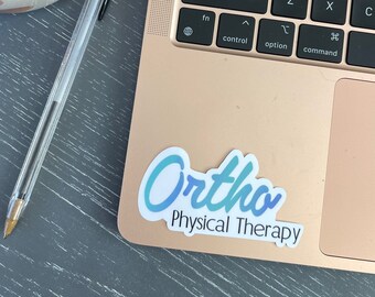 Ortho PT sticker, Water Bottle Sticker, Thank You Gift for Physical Therapist, Laptop Decal, PT gift for PT student