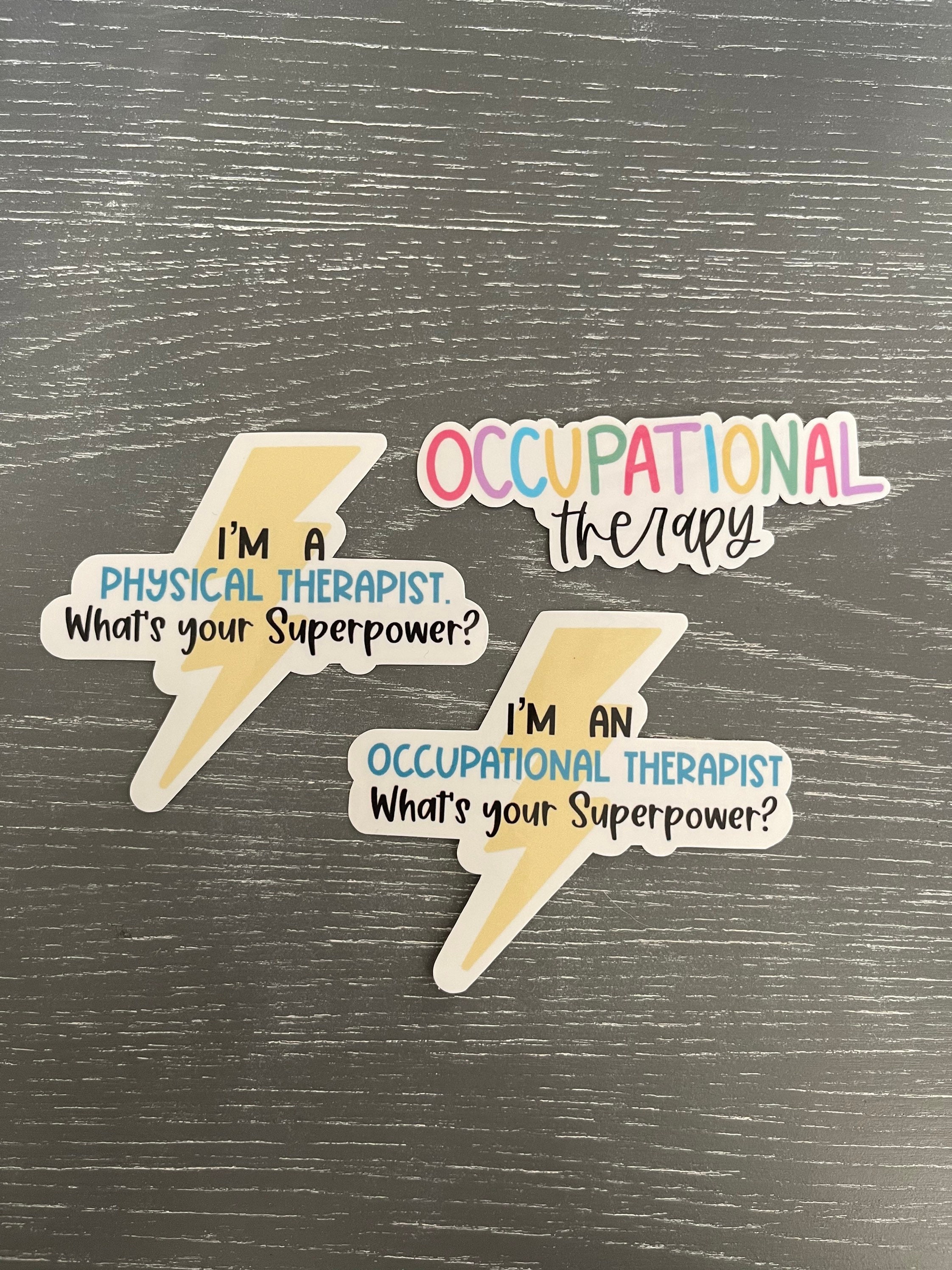 Ot Department Sticker Occupational Therapy Vinyl Sticker, Water Resistant Water Bottle ...