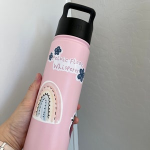 Pelvic Floor Whisperer Vinyl Sticker, Water Resistant Water Bottle Sticker, Thank you Gift for PT, Pelvic Health Gift for her, Laptop Decal image 4