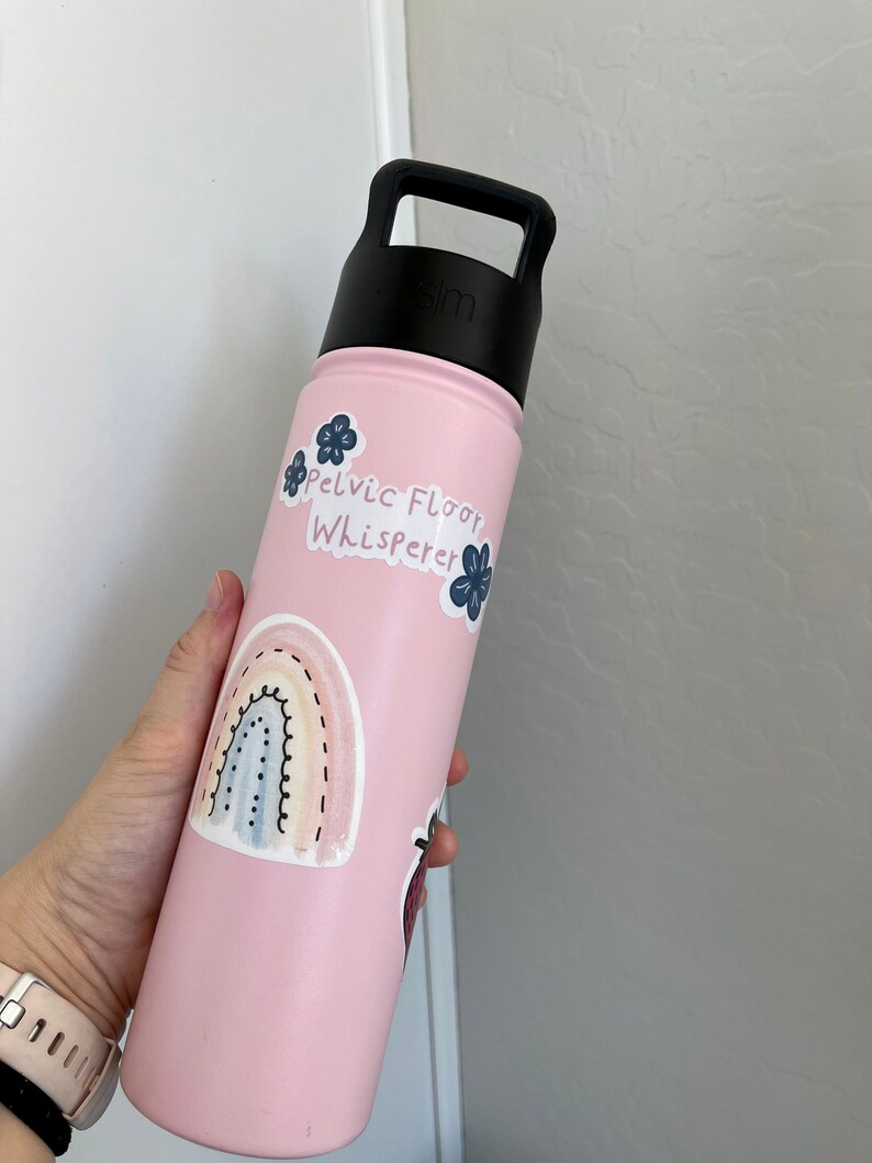 Pelvic Floor Whisperer Vinyl Sticker, Water Resistant Water Bottle Sticker, Thank you Gift for PT, Pelvic Health Gift for her, Laptop Decal image 4