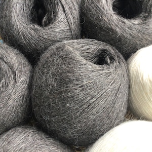 Mohair hand-spun, made from 100% organic angora goat fluff