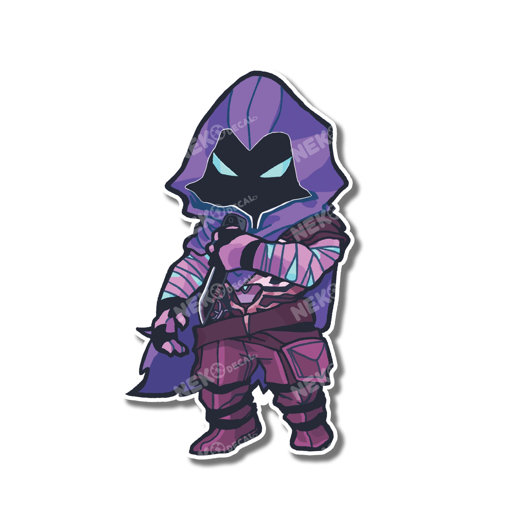 Chibi Omen Valorant Game Stickers & Waterproof Vinyl Decals Etsy